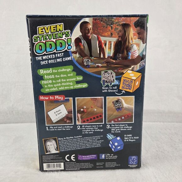 Even Stevens Odd Wicked Fast Dice-Rolling Game Educational Insights Complete - Picture 10 of 12